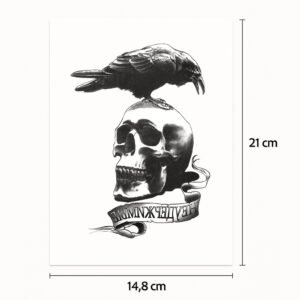 Half-Sleeve-Tattoo Schwarzer Rabe