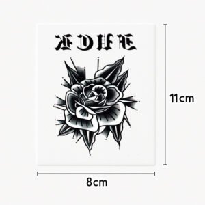 Hand-/Finger-Tattoo Schattenrose