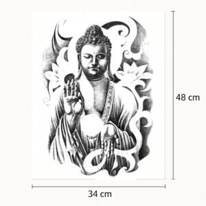 Rücken-Tattoo Meditierender Buddha