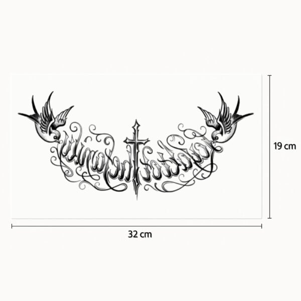 Brust-Tattoo Fliegende Vögel