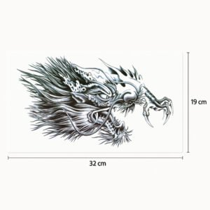 Brust-Tattoo Wilder Drache
