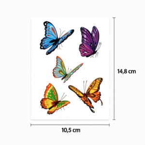 Tattoo 3D-Schmetterlinge