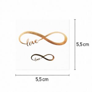 Tattoo Goldene unendliche Liebe