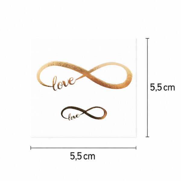 Tattoo Goldene unendliche Liebe
