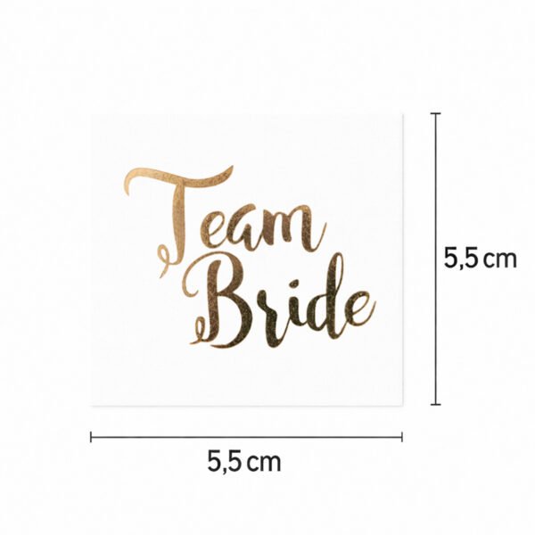 Tattoo Team Braut in Gold